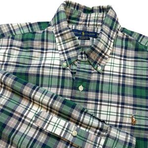 Ralph Lauren Blue Label Men’s XL Plaid Heavyweight Button Down Shirt-Classic Fit